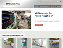 Tablet Screenshot of mieth-maschinen.de